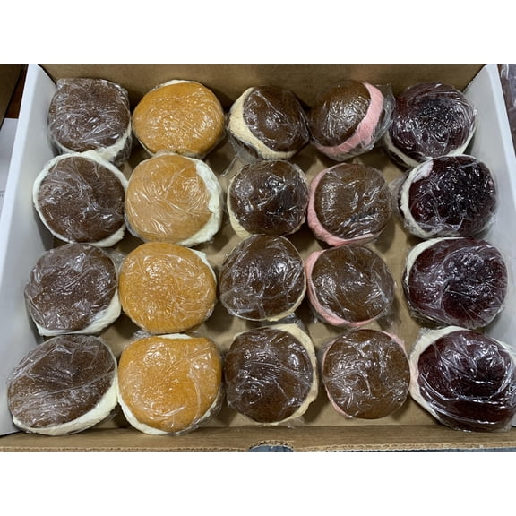 KauffmanTreats Lancaster County Amish-Style Homemade Mini Whoopie Pies Gobs Variety Box Pack of 20