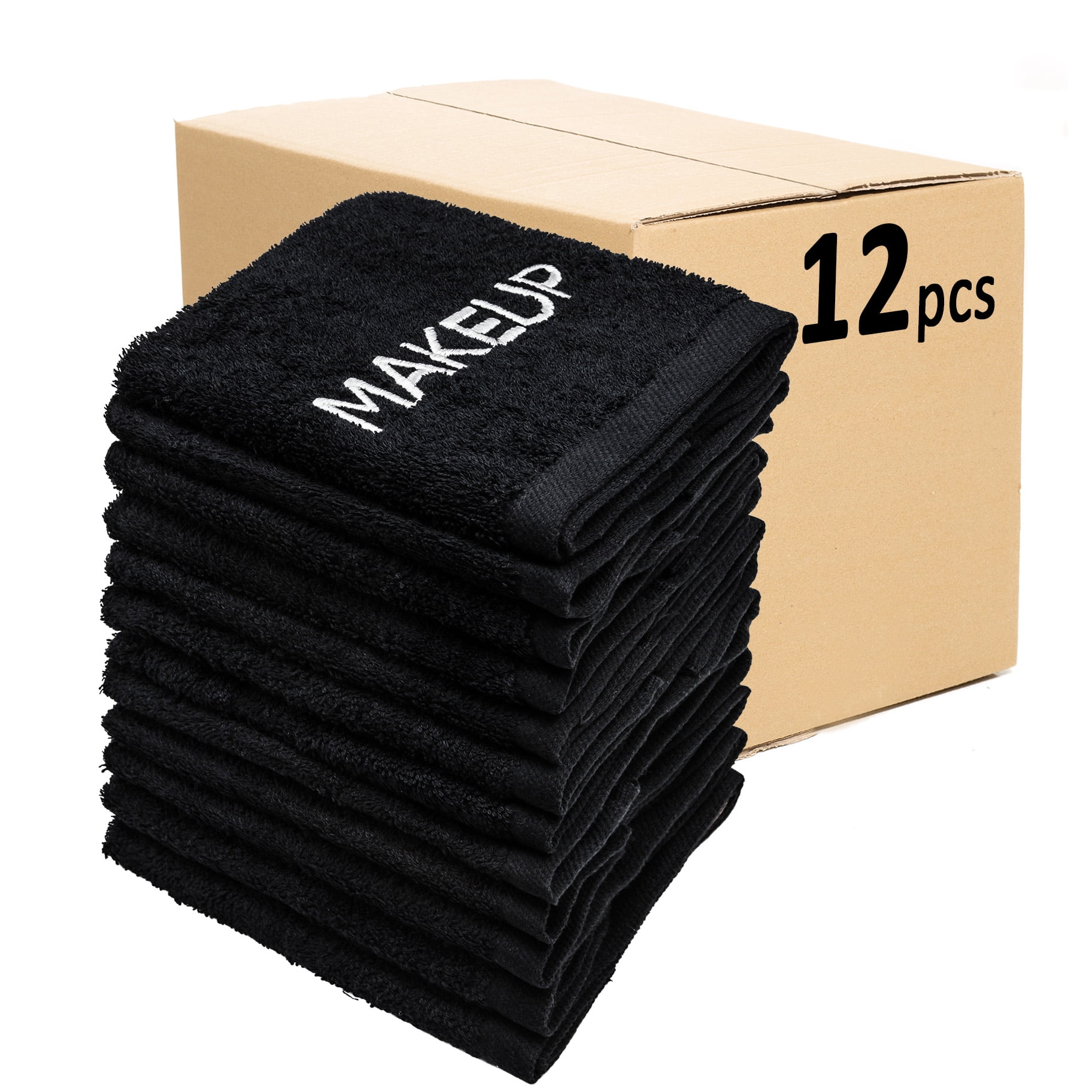 Kaufman – 100% Cotton Makeup Remover Face Washcloth 12-PK 13in x 13in 