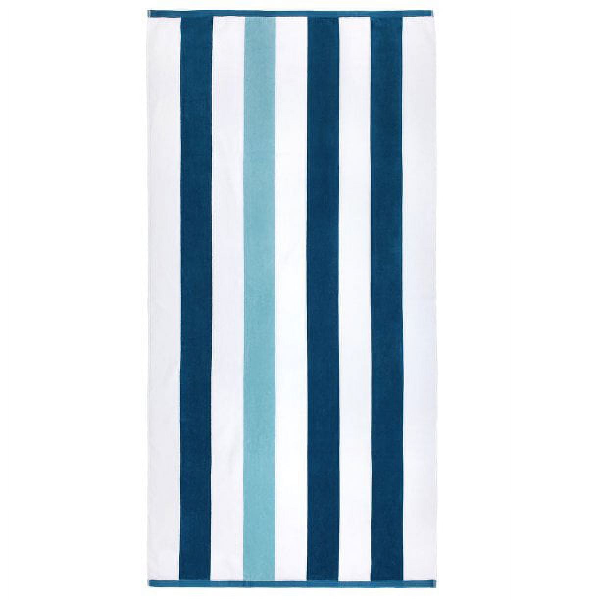 Kaufman 2 Pack 100 Combed ring spun cotton beach towel Oversized 35x70 Navy Sea Glass Walmart