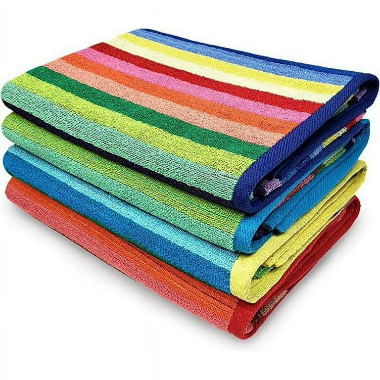 Bright colored on sale beach towels