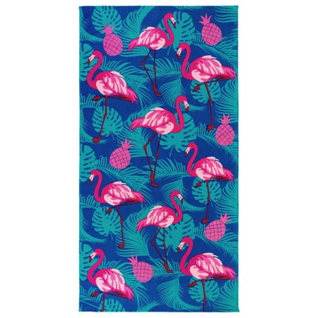 Kaufman Flamingos Beach Towel and Pool Towel 30 x 60