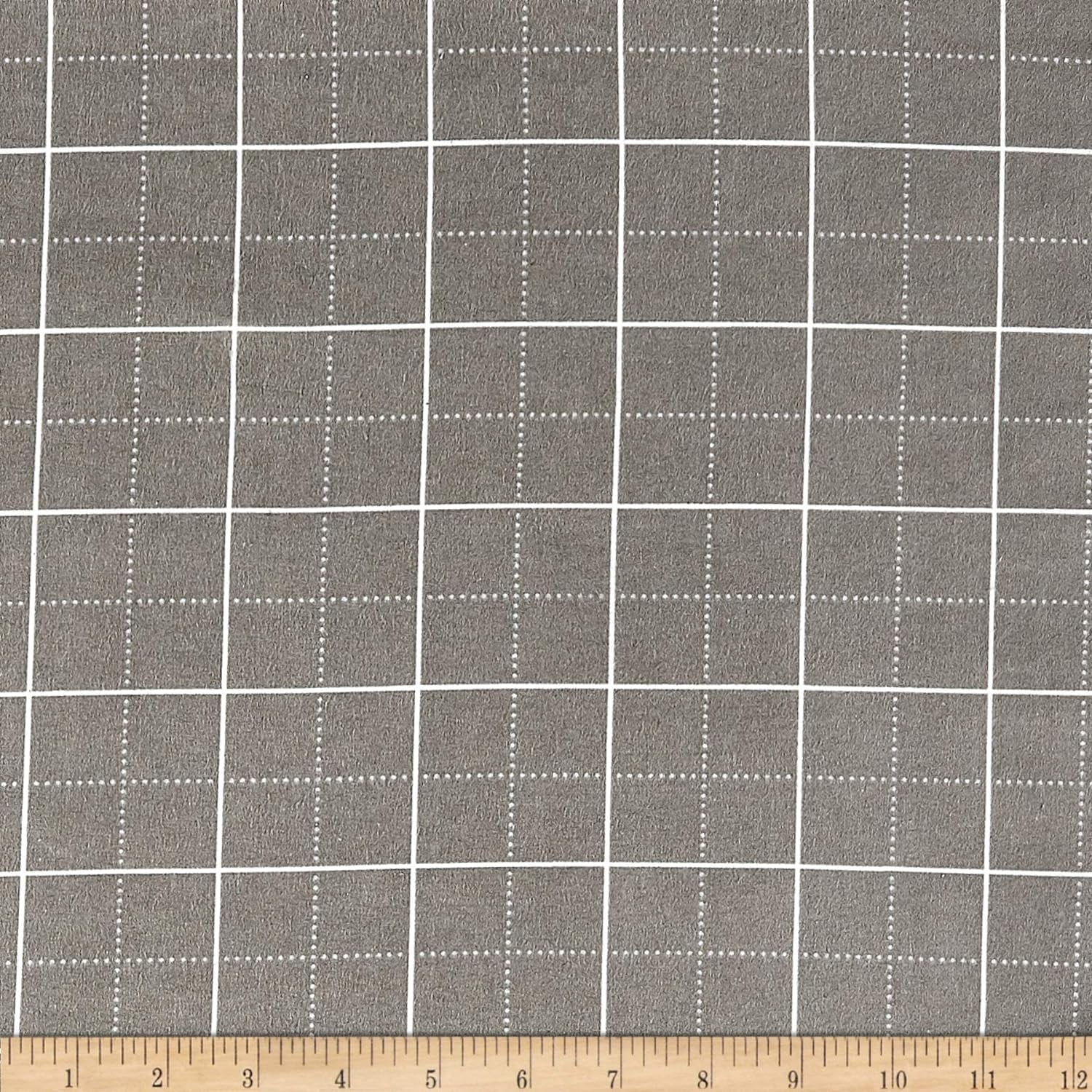 Kaufman Flannel Solid White, Fabric by the Yard