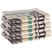 Kaufman - New 100 Dollar Bill Printed Beach and Pool Towel, 6-Pack, 30in x 60in, Multicolor