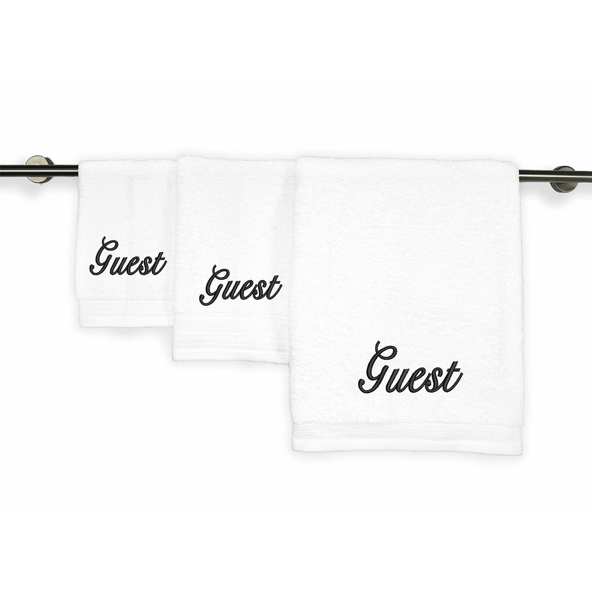 Decorative and Monogrammed Hand Towels for Bathroom Kitchen Makeup | Personalized Gift for Wedding-Bridal | Luxury Turkish Towel | Spa, Set of 2