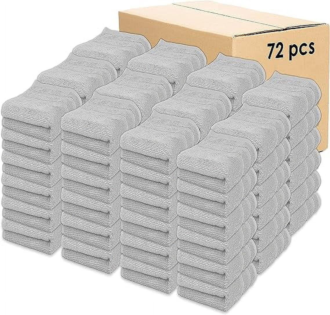Kaufman - Premium Hand Towels Set for Bathroom, Spa, Gym, and Face Towel 100% Cotton Ring Spun, Ultra Soft Feel and Highly Absorbent Towels (Light Gray, 72-PK)
