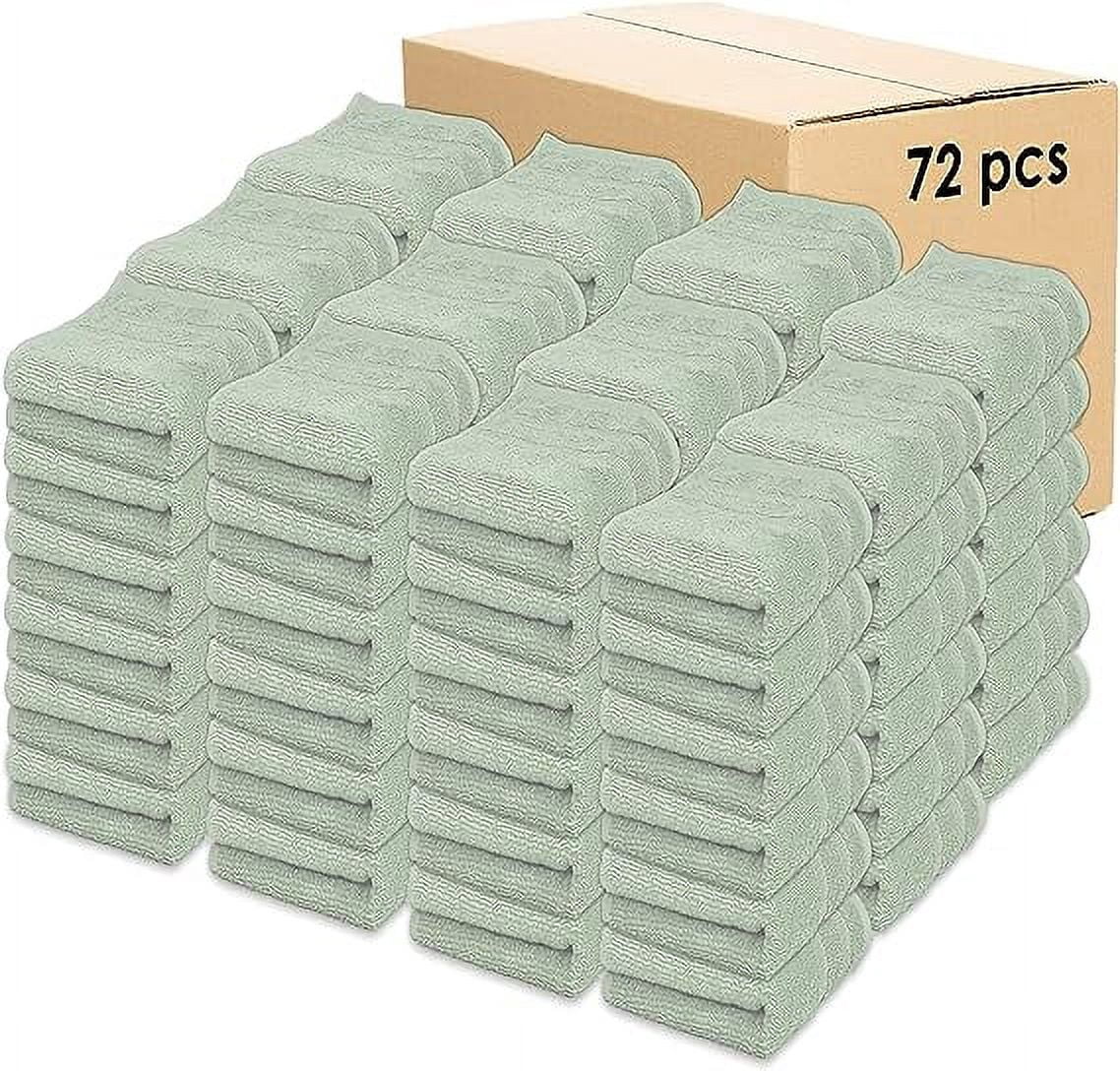 Kaufman - Premium Hand Towels Set for Bathroom, Spa, Gym, and Face Towel 100% Cotton Ring Spun, Ultra Soft Feel and Highly Absorbent Towels (SAGE Green, 72-PK)