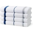 thumbnail image 1 of Kaufman - Terry Horizontal Sailor Stripes Beach Pool Towels - Set of 4 Pcs - 30in X 60in - 400 GSM - Luxury Hotel Towels 4-Pack (Navy), 1 of 7