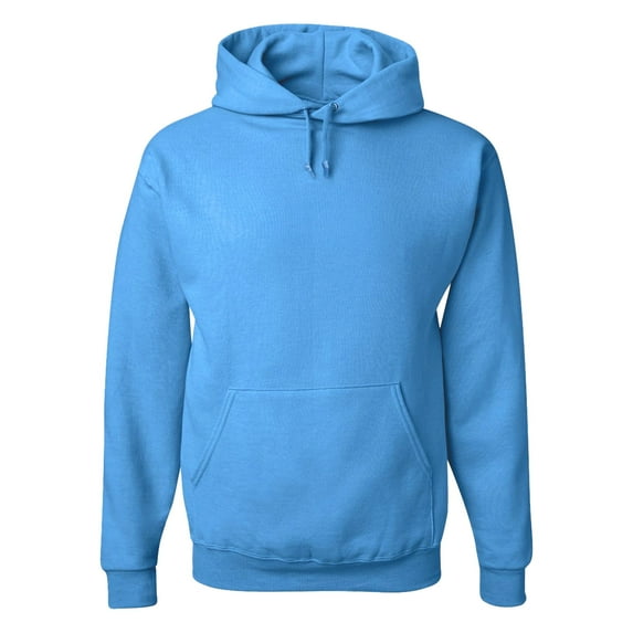Kaufman Unisex Hooded Sweatshirt - Custom Embroidery - Soft Cotton Blend Hoodies for Men - Pullover Hoodie for Women (Colombia Blue, Size S)