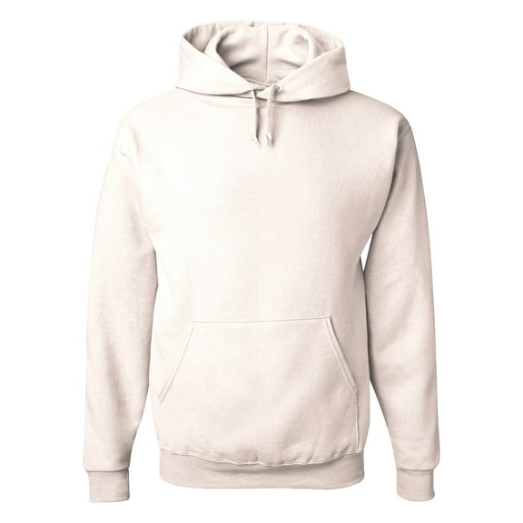 Kaufman Unisex Hooded Sweatshirt - Custom Embroidery - Soft Cotton Blend Hoodies for Men - Pullover Hoodie for Women (Sweet Cream, Size S)