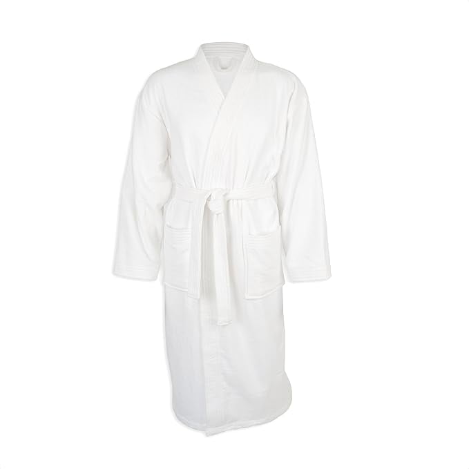 Kaufman Velour & Waffle Robe - Shawl Collar, 1 Piece Unisex 100% Cotton ...