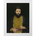 thumbnail image 1 of Kaufmann, Isidor 25x32 White Modern Wood Framed Museum Art Print Titled - Portrait of a Sephardic Jew, 1 of 4