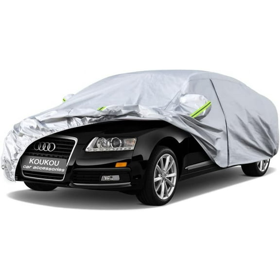 Kaugung 6 Layers Car Cover Custom Fit Audi A6/S6 1997-2023, Waterproof All Weather for Automobiles, Sun Rain Dust Snow Protection. (Ships from US Warehouse, Arrive Within 3-7 Days)