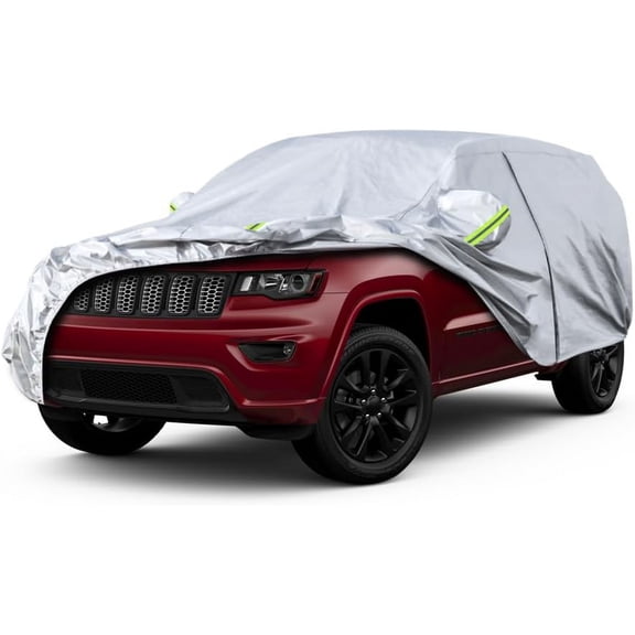 Kaugung 6 Layers Car Cover Custom Fit Jeep Grand Cherokee from 2005 to 2023, Waterproof All Weather for Automobiles, Sun Rain Dust Snow Protection. (Ships from US Warehouse, Arrive Within 3-7 Days)