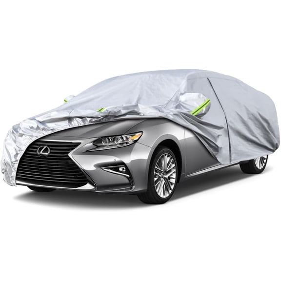 Kaugung 6 Layers Car Cover Custom Fit Lexus ES from 2012 to 2023, Waterproof All Weather for Automobiles, Sun Rain Dust Snow Protection. (Ships from US Warehouse, Arrive Within 3-7 Days)