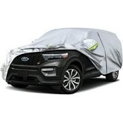Kaugung SUV Car Cover Custom Fit Ford Explorer from 1995 to 2023,Waterproof All Weather for Automobiles, Sun Rain Dust Snow Protection. Ships from US Warehouse, Arrive Within 3-7 Days