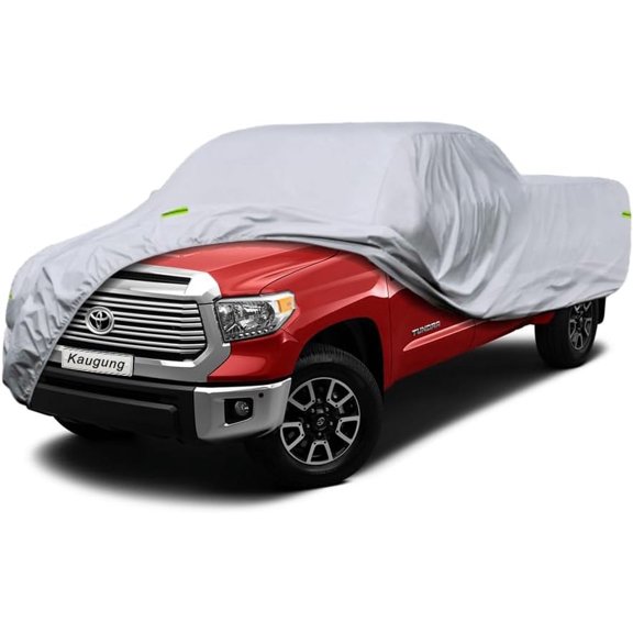 Kaugung Waterproof Truck Cover Fit 2000-2020 Toyota Tundra (Regular Cab/Extended Cab/CrewMax/Double Cab), 6 Layers Heavyduty Full Pickup Cover All Weather,Outdoor Sun UV Rain Dust Protection.
