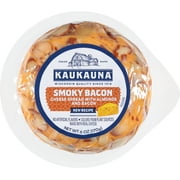 Kaukauna Smoky Bacon Clean Label Spreadable Cheeseball, Plastic Wrapped Bag, 6oz., Refrigerated