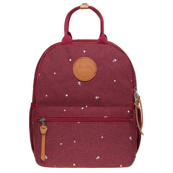 Kaukko Unisex Backpack, Small, Modern and Stylish for 10" Laptop Compartment for Everyday Life, 9.4"* 4.3"* 12.2"/ 8.2L（5-5 Maroon）