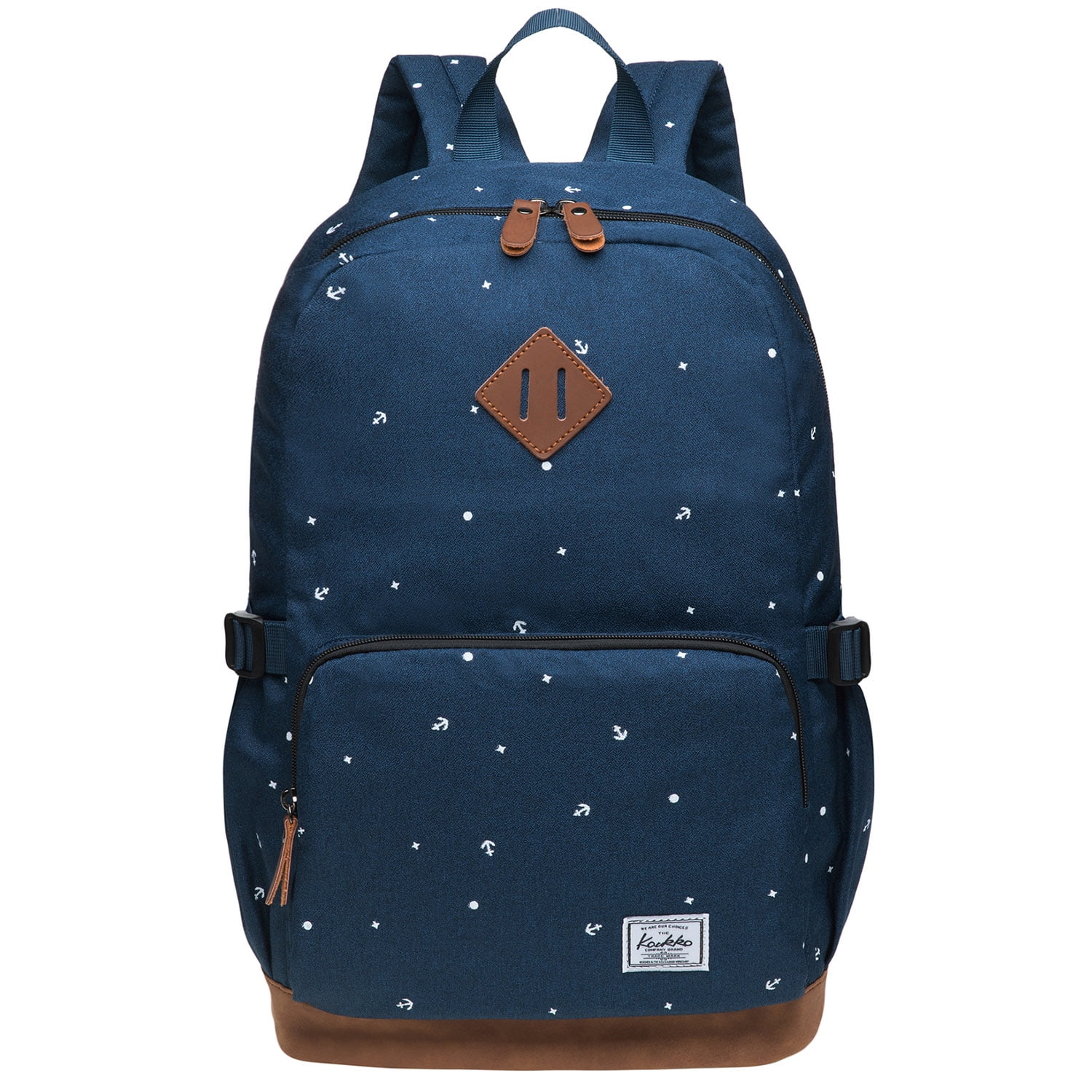 Kaukko student backpack for girls boys kids with 14 laptop compartment anti theft pocket for everyday use 11.8 5.2 17.7 17.6L 5 3 Blue Walmart