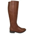 thumbnail image 1 of Kauri Tan Brown City Classified Women Flat Basic Riding Boots Side Zipper Knee High 7, 1 of 3