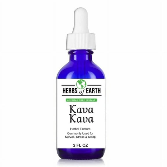 Kava Kava Herbal Tincture, Nerve and Sleep Health, Stress Relief, High Quality, No Fillers