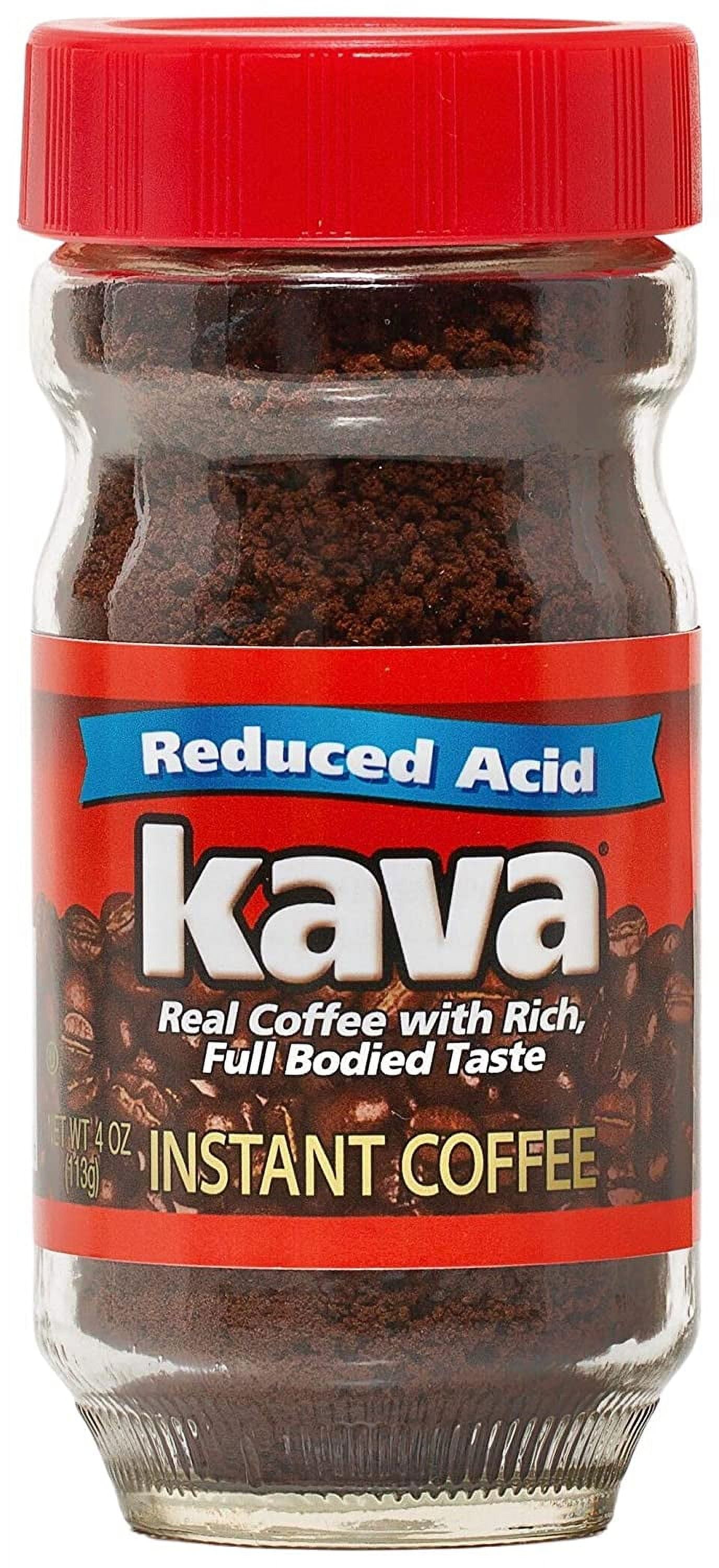 Kava Reduced Acid Instant Coffee, 4 Ounce