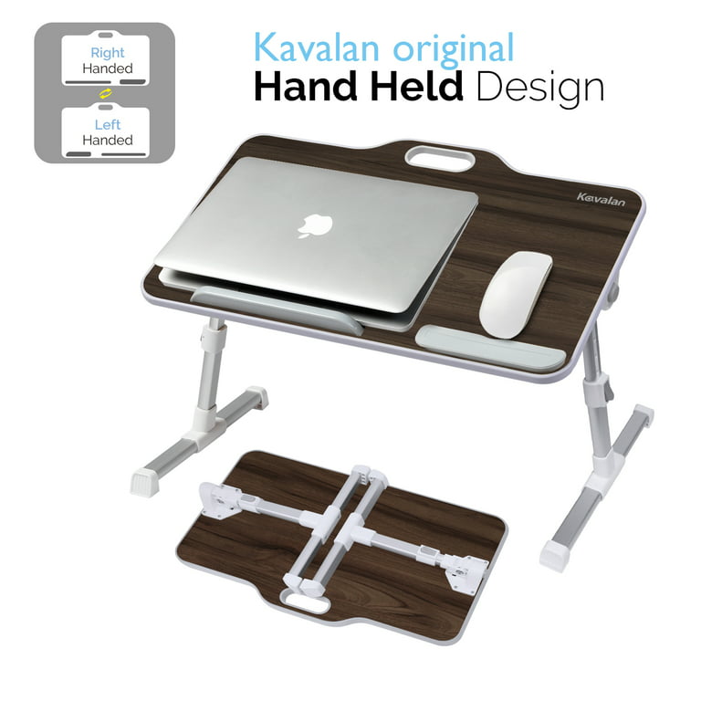 Lap Desk, Kavalan Laptop Desk with Mouse & Wrist Pad, Right & Left Handed Design