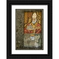 thumbnail image 1 of Kaveney, Wendy 13x18 Black Ornate Wood Framed with Double Matting Museum Art Print Titled - Italy, San Fruttuoso Religious wall mosaic, 1 of 4