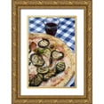 thumbnail image 1 of Kaveney, Wendy 13x18 Gold Ornate Wood Framed with Double Matting Museum Art Print Titled - Italy, Venice Vegetarian pizza and wine, 1 of 4