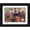 thumbnail image 1 of Kaveney, Wendy 14x11 Black Ornate Wood Framed with Double Matting Museum Art Print Titled - Namibia, Opuwo Himba woman during a dance, 1 of 4