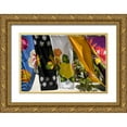 thumbnail image 1 of Kaveney, Wendy 14x11 Gold Ornate Wood Framed with Double Matting Museum Art Print Titled - French Polynesia,Tahaa Pareos blows in the wind, 1 of 4