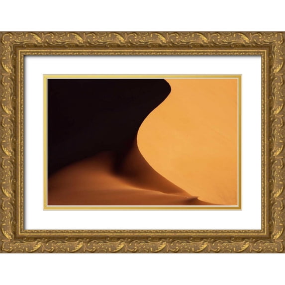 Kaveney, Wendy 14x11 Gold Ornate Wood Framed with Double Matting Museum Art Print Titled - Namibia, Namib-Naukluft Park Sand dune abstract
