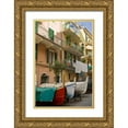 thumbnail image 1 of Kaveney, Wendy 17x24 Gold Ornate Wood Framed with Double Matting Museum Art Print Titled - Italy, Manarola Boats stored on the streets, 1 of 4