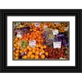 thumbnail image 1 of Kaveney, Wendy 18x13 Black Ornate Wood Framed with Double Matting Museum Art Print Titled - Italy, Venice Fresh fruit for sale in a market, 1 of 4