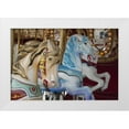 thumbnail image 1 of Kaveney, Wendy 18x13 White Modern Wood Framed Museum Art Print Titled - Merry-go-round horses, Indianapolis, Indiana, USA, 1 of 4