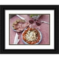 thumbnail image 1 of Kaveney, Wendy 18x15 Black Ornate Wood Framed with Double Matting Museum Art Print Titled - Italy, Positano Antipasti and wine, 1 of 4