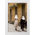 thumbnail image 1 of Kaveney, Wendy 22x32 White Modern Wood Framed Museum Art Print Titled - Italy, Camogli Nuns walk along the Via Republica, 1 of 4