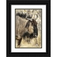 thumbnail image 1 of Kaveney, Wendy 23x32 Black Ornate Wood Framed with Double Matting Museum Art Print Titled - Side Wildebeest face, Etosha NP, Namibia, 1 of 4