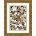thumbnail image 1 of Kaveney, Wendy 23x32 Gold Ornate Wood Framed with Double Matting Museum Art Print Titled - Canada, Churchill Stack of frozen cut fire wood, 1 of 4