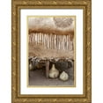 thumbnail image 1 of Kaveney, Wendy 23x32 Gold Ornate Wood Framed with Double Matting Museum Art Print Titled - Namibia, Opuwo Gourds under food storage hut, 1 of 4