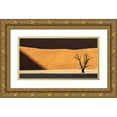 thumbnail image 1 of Kaveney, Wendy 24x14 Gold Ornate Wood Framed with Double Matting Museum Art Print Titled - Namibia, Dead Vlei Dead tree illuminated by sun, 1 of 4