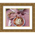 thumbnail image 1 of Kaveney, Wendy 24x19 Gold Ornate Wood Framed with Double Matting Museum Art Print Titled - Italy, Positano Antipasti and wine, 1 of 4