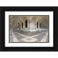 thumbnail image 1 of Kaveney, Wendy 32x23 Black Ornate Wood Framed with Double Matting Museum Art Print Titled - Italy, Venice Walkways in the Doges Palace, 1 of 4
