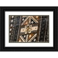 thumbnail image 1 of Kaveney, Wendy 32x23 Black Ornate Wood Framed with Double Matting Museum Art Print Titled - Polynesia, Kingdom of Tonga Detail of tapa cloth, 1 of 4
