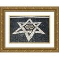 thumbnail image 1 of Kaveney, Wendy 32x23 Gold Ornate Wood Framed with Double Matting Museum Art Print Titled - Italy, The Church of St James pebble mosaic, 1 of 4