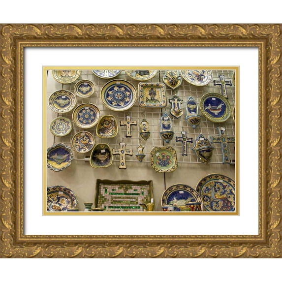Kaveney, Wendy 32x25 Gold Ornate Wood Framed with Double Matting Museum Art Print Titled - Italy, Ravenna Mosaic souvenirs for sale