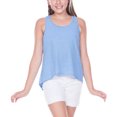 thumbnail image 1 of Kavio! Big Girls 7-16 Jersey Scoop Neck High Low Tank Azure L, 1 of 1