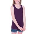 thumbnail image 1 of Girls 7-16 Sheer Jersey Scoop Neck Tank Pinot XL, 1 of 1