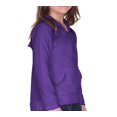 thumbnail image 1 of Kavio! Girls 3-6X Jersey RawEdge High Low Long Sleeve Hoodie w.Pouch Grape 5/6, 1 of 2