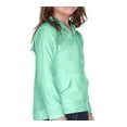 thumbnail image 1 of Kavio! Girls 3-6X Jersey RawEdge High Low Long Sleeve Hoodie w.Pouch Ice Green 4, 1 of 2